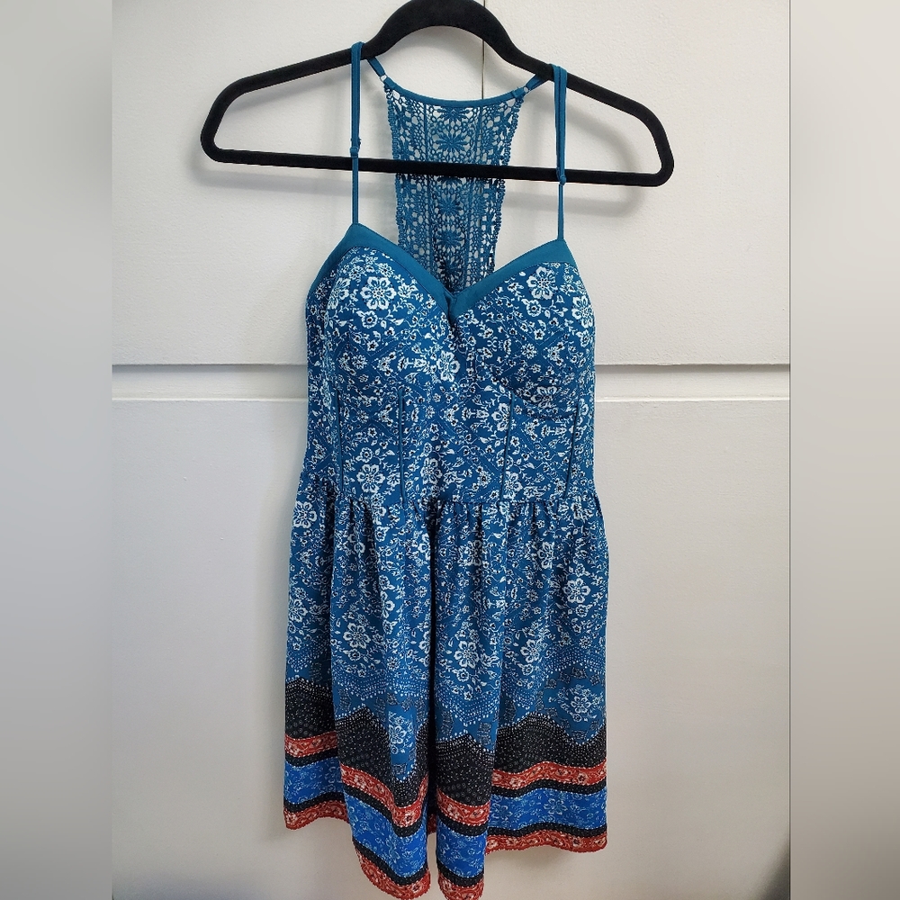 Teal summer dress